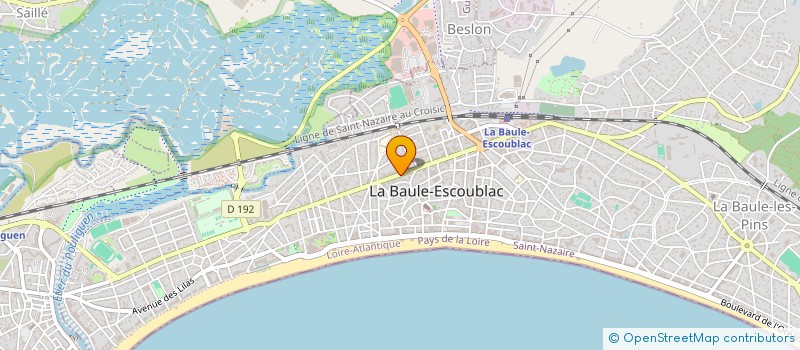localisation de l'entreprise MADAME CHRISTINE LEBLANC à LA BAULE-ESCOUBLAC
