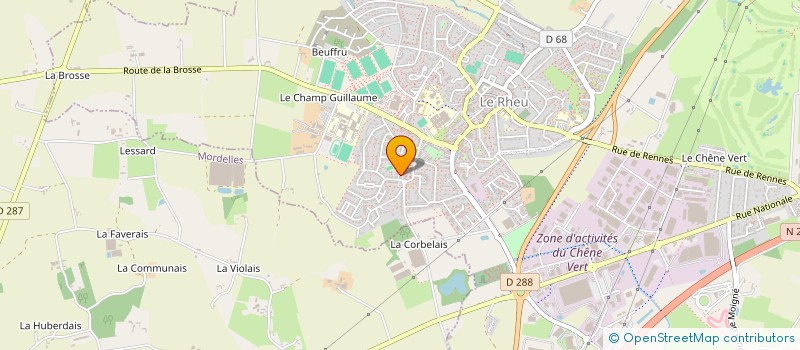 localisation de l'entreprise MADAME CHRISTINE LEBRETON  LE RHEU