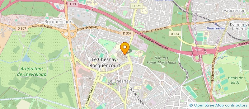 localisation de l'entreprise MADAME CHRISTINE LECHIEN  LE CHESNAY-ROCQUENCOURT