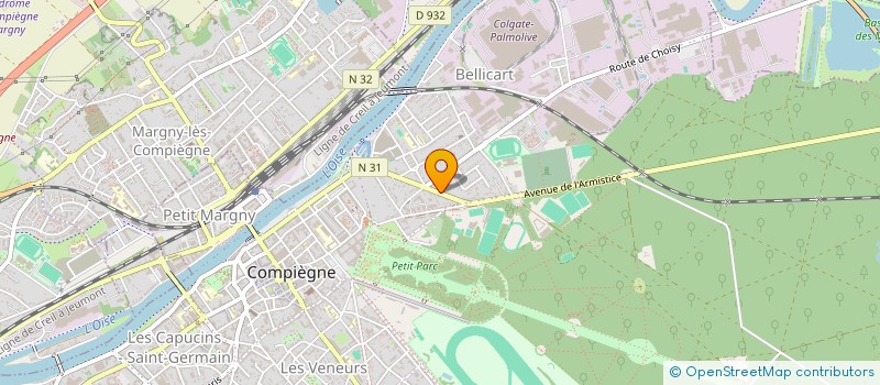 localisation de l'entreprise MADAME CHRISTINE LECLERC  COMPIEGNE