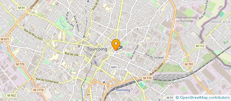 localisation de l'entreprise MADAME CHRISTINE LECLERCQ à TOURCOING