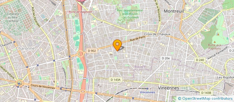 localisation de l'entreprise MADAME CHRISTINE LECLERE à MONTREUIL