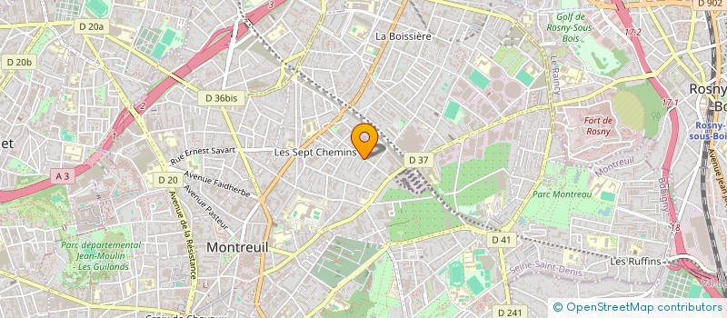 localisation de l'entreprise MADAME CHRISTINE LECOINTE à MONTREUIL