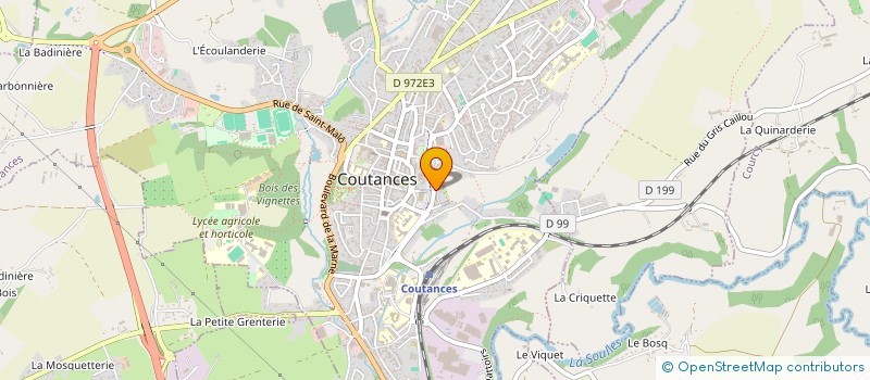 localisation de l'entreprise MADAME CHRISTINE LECORNU à COUTANCES