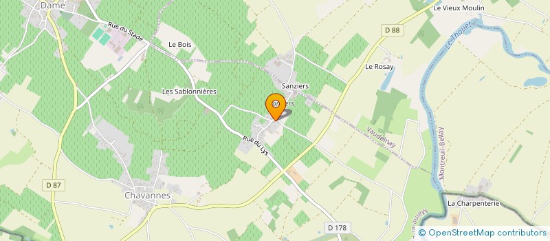 localisation de l'entreprise MADAME CHRISTINE LEFORT  LE PUY-NOTRE-DAME