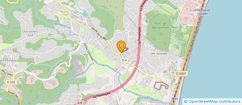localisation de l'entreprise MADAME CHRISTINE LEGENDRE  BIOT