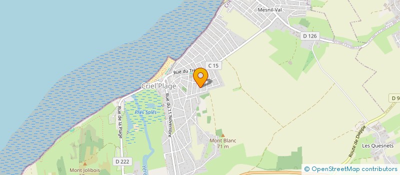 localisation de l'entreprise MADAME CHRISTINE LEGER  CRIEL-SUR-MER