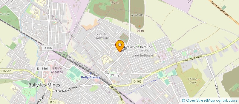 localisation de l'entreprise MADAME CHRISTINE LEGRAND  GRENAY