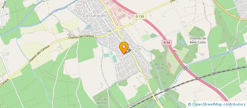 localisation de l'entreprise MADAME CHRISTINE LEGROS  CAISSARGUES