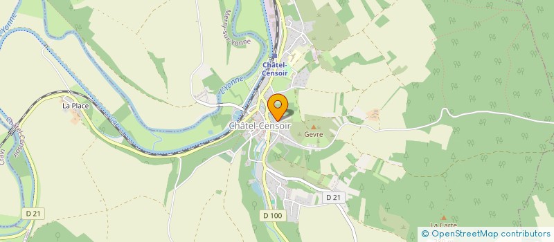 localisation de l'entreprise MADAME CHRISTINE LEMAIRE à CHATEL-CENSOIR
