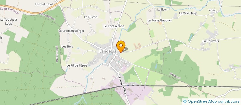 localisation de l'entreprise MADAME CHRISTINE LEMAITRE  LANDEBIA