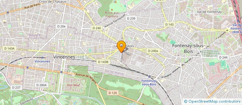 localisation de l'entreprise MADAME CHRISTINE LEMARIE à VINCENNES