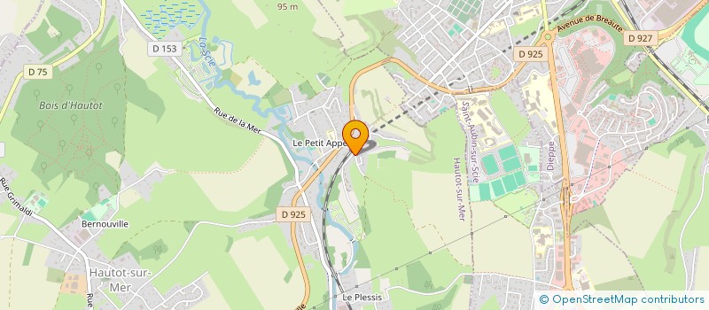 localisation de l'entreprise MADAME CHRISTINE LEMEUNIER  HAUTOT-SUR-MER