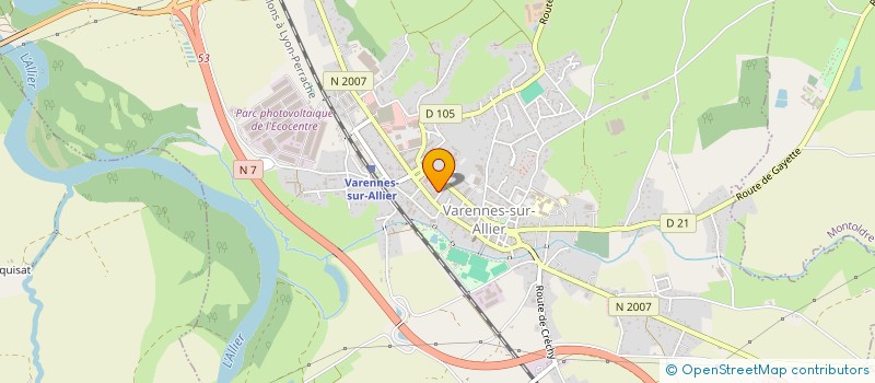 localisation de l'entreprise MADAME CHRISTINE LEMOINE  VARENNES SUR ALLIER
