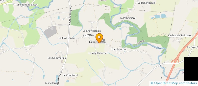 localisation de l'entreprise MADAME CHRISTINE LEMOINE  GUIGNEN