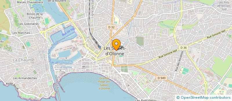 localisation de l'entreprise MADAME CHRISTINE LEMOINE à LES SABLES D'OLONNE