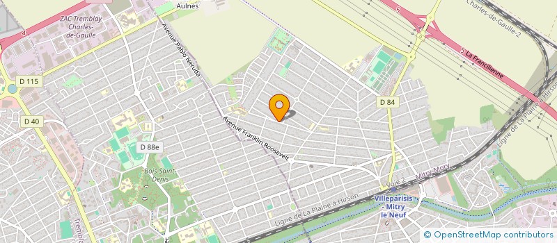 localisation de l'entreprise MADAME CHRISTINE LENEZ  MITRY-MORY