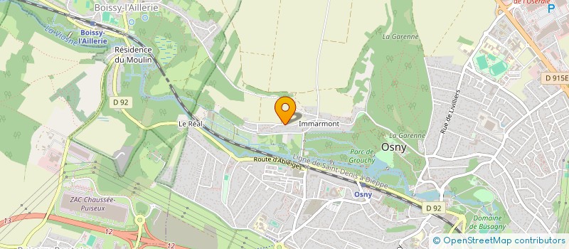 localisation de l'entreprise MADAME CHRISTINE LEON  OSNY