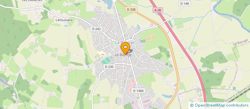 localisation de l'entreprise MADAME CHRISTINE LEPRINCE  LA BAZOGE