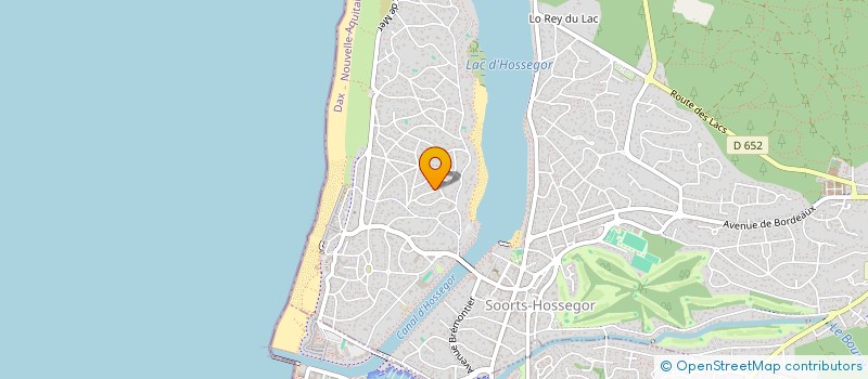 localisation de l'entreprise MADAME CHRISTINE LEREDDE  SOORTS-HOSSEGOR