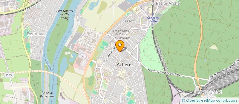 localisation de l'entreprise MADAME CHRISTINE LEROUX  ACHERES