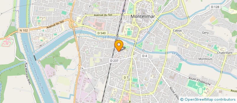 localisation de l'entreprise MADAME CHRISTINE LETAILLEUR  MONTELIMAR