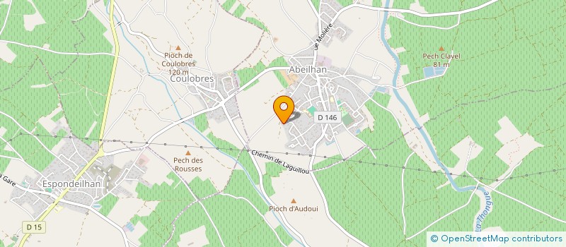 localisation de l'entreprise MADAME CHRISTINE LETARD  ABEILHAN