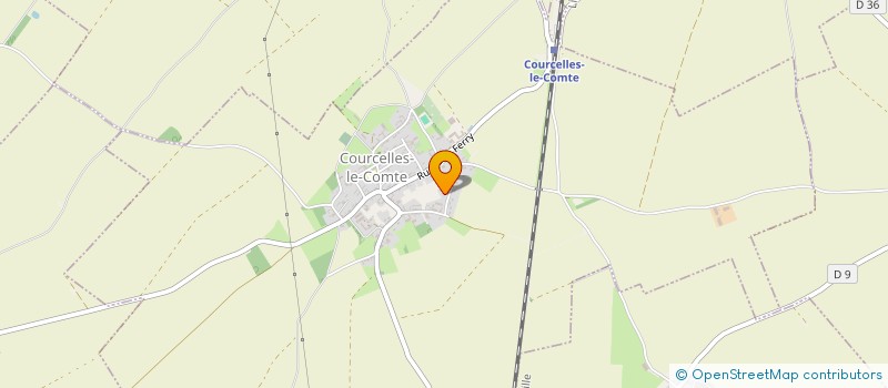 localisation de l'entreprise MADAME CHRISTINE LETURGEZ  COURCELLES-LE-COMTE