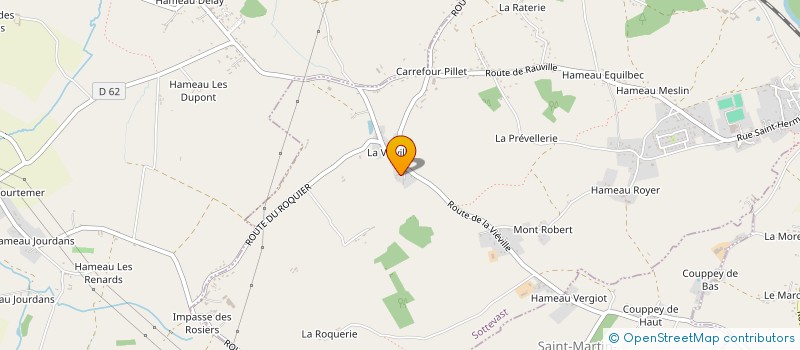 localisation de l'entreprise MADAME CHRISTINE LEVALLOIS  SOTTEVAST