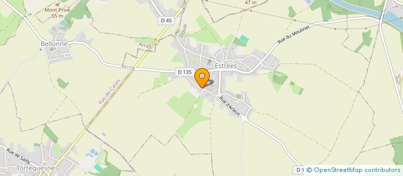 localisation de l'entreprise MADAME CHRISTINE LEVEQUE  ESTREES