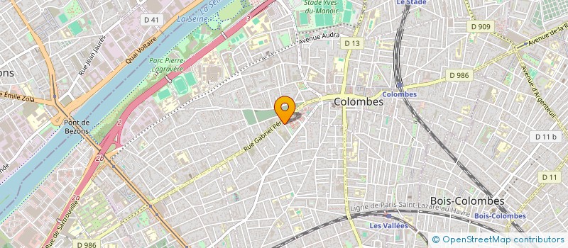 localisation de l'entreprise MADAME CHRISTINE LIABEUF à COLOMBES