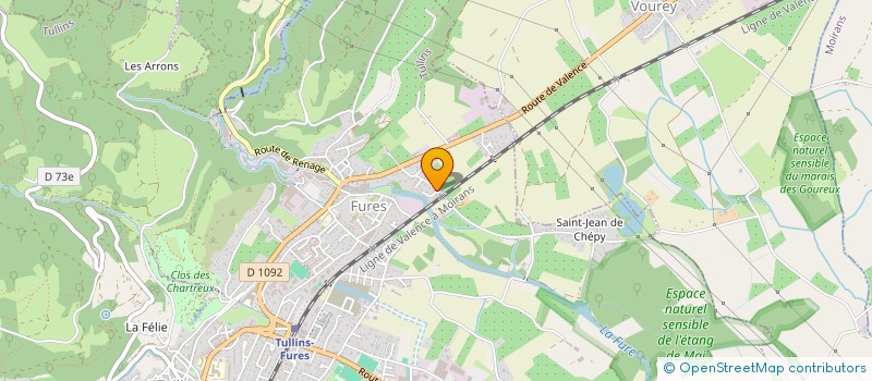 localisation de l'entreprise MADAME CHRISTINE LIANCOURT  TULLINS