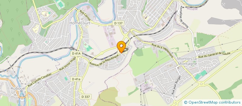 localisation de l'entreprise MADAME CHRISTINE LIGONNET  HOMECOURT