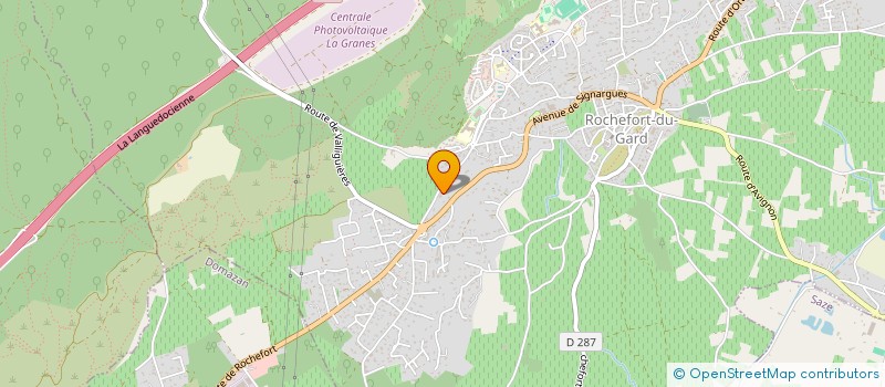 localisation de l'entreprise MADAME CHRISTINE LINOSSIER  ROCHEFORT-DU-GARD