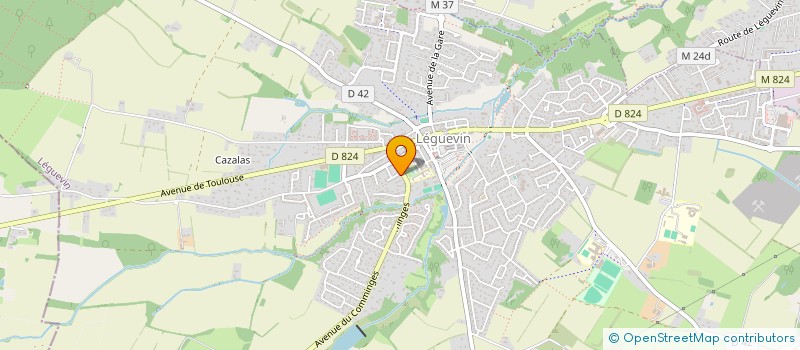 localisation de l'entreprise MADAME CHRISTINE LLENSE  LEGUEVIN