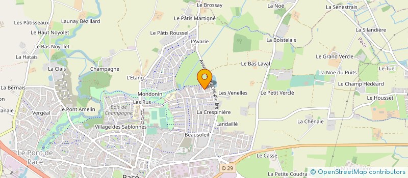 localisation de l'entreprise MADAME CHRISTINE LOMBARD  PACE