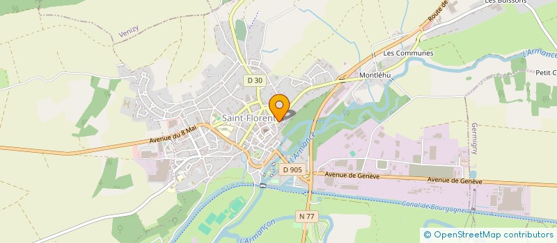 localisation de l'entreprise MADAME CHRISTINE LOPES  SAINT-FLORENTIN