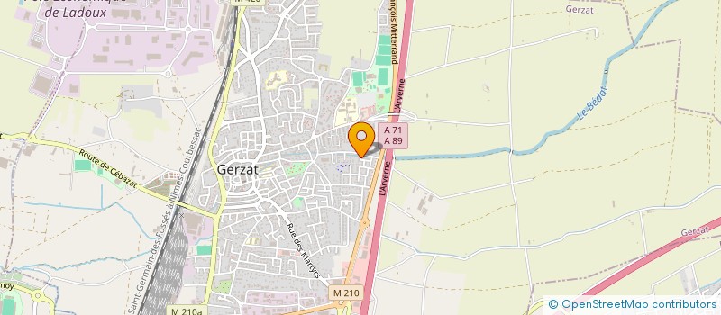 localisation de l'entreprise MADAME CHRISTINE LOPES DA SILVA  GERZAT