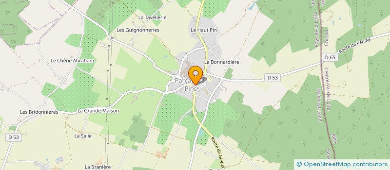 localisation de l'entreprise MADAME CHRISTINE LORY à NOYANT-VILLAGES