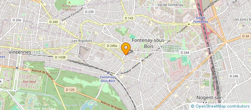 localisation de l'entreprise MADAME CHRISTINE LOUPPE à FONTENAY-SOUS-BOIS