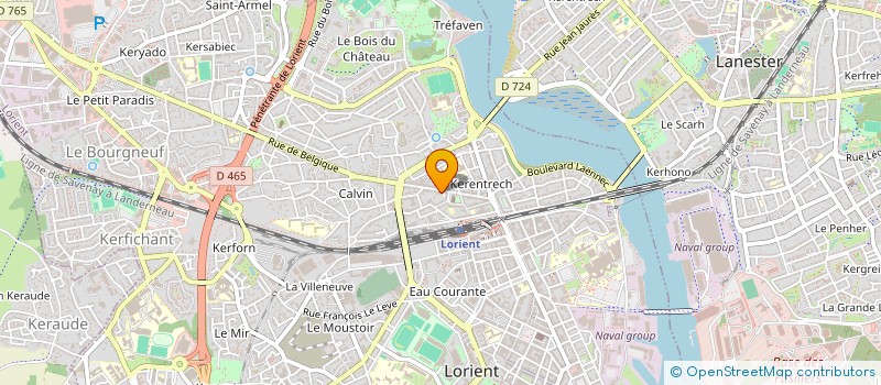 localisation de l'entreprise MADAME CHRISTINE LOZACH à LORIENT