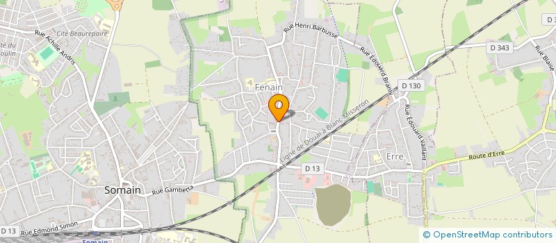 localisation de l'entreprise MADAME CHRISTINE LOZINGUET  FENAIN