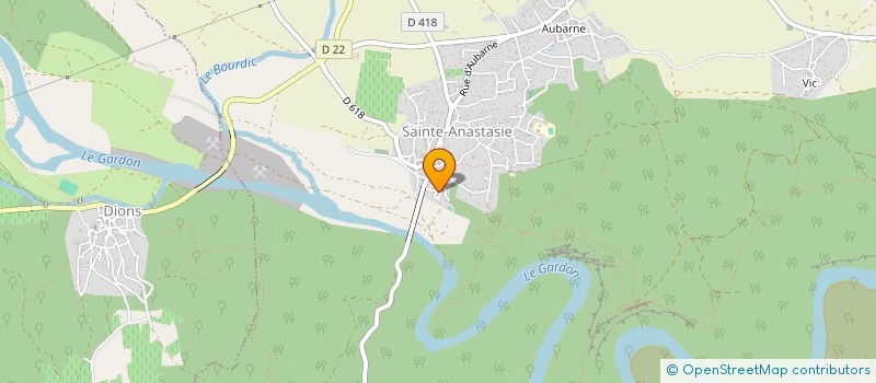 localisation de l'entreprise MADAME CHRISTINE LUCAS à SAINTE-ANASTASIE
