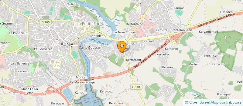 localisation de l'entreprise MADAME CHRISTINE LUCZAK à AURAY