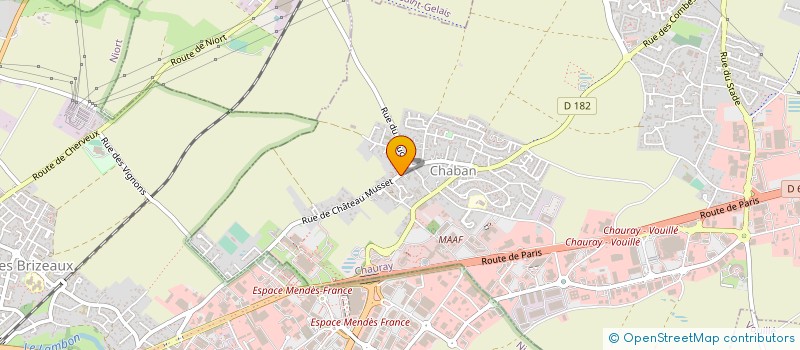 localisation de l'entreprise MADAME CHRISTINE MACHETEAU  CHAURAY