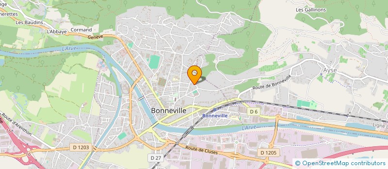 localisation de l'entreprise MADAME CHRISTINE MACON  BONNEVILLE