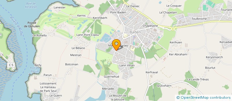 localisation de l'entreprise MADAME CHRISTINE MADEC à BADEN