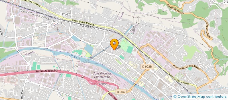 localisation de l'entreprise MADAME CHRISTINE MAGNY  CLUSES