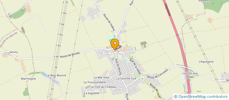 localisation de l'entreprise MADAME CHRISTINE MAIGRE  GIDY