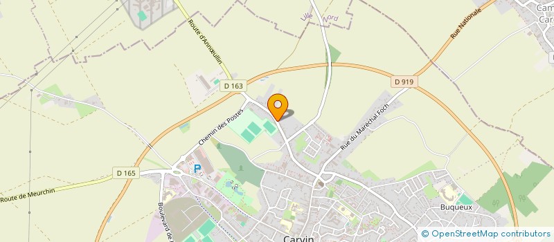 localisation de l'entreprise MADAME CHRISTINE MAILLARD  CARVIN